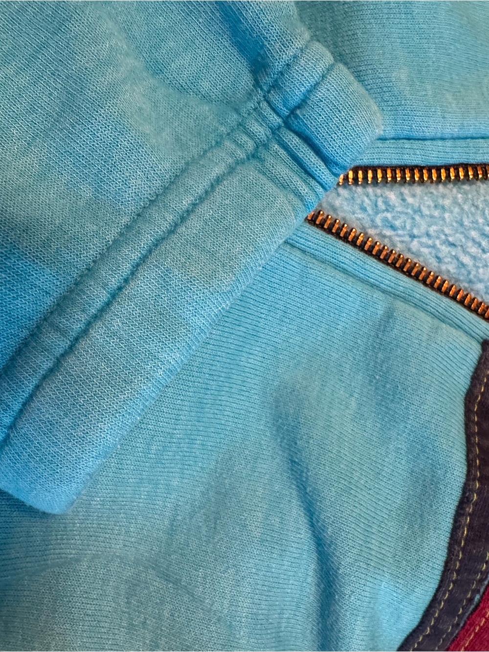 Aviator Nation Kids Turquoise Zip Hoodie & Sweatpants Set with Rainbow Stripes - Picture 3 of 6